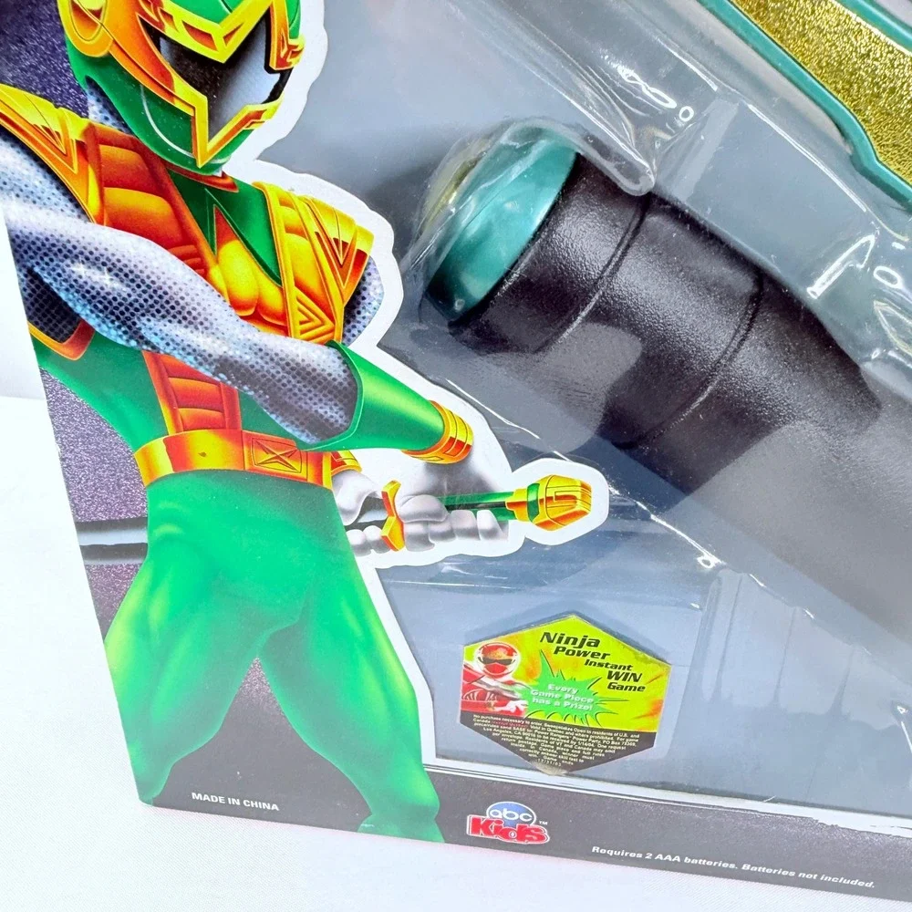 Bandai Power Rangers Ninja Storm Green Samurai Saber Lights Sounds Toy 10553 NEW